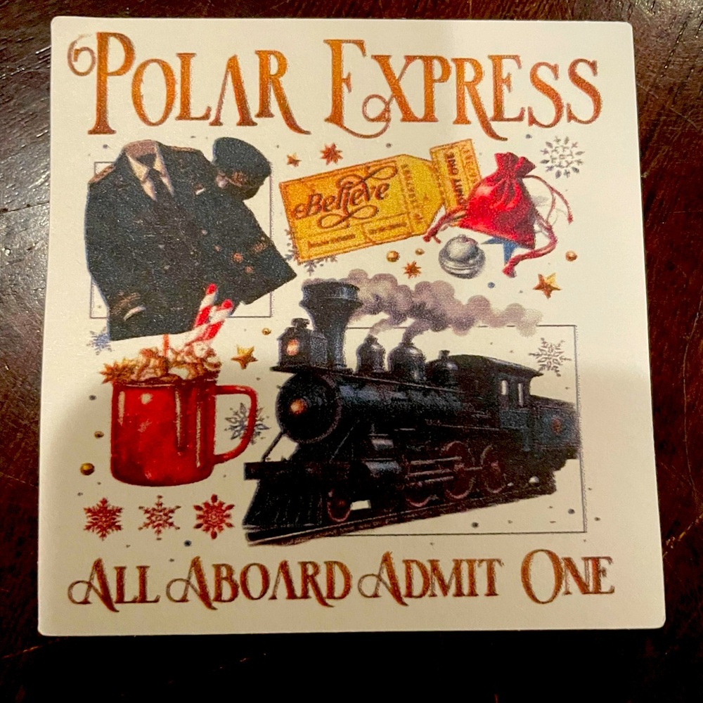 Polar express sticker